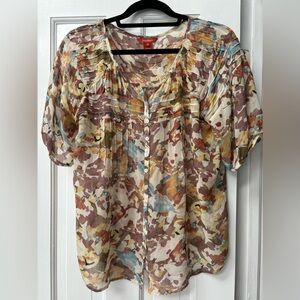 Sundance floral blouse Size M